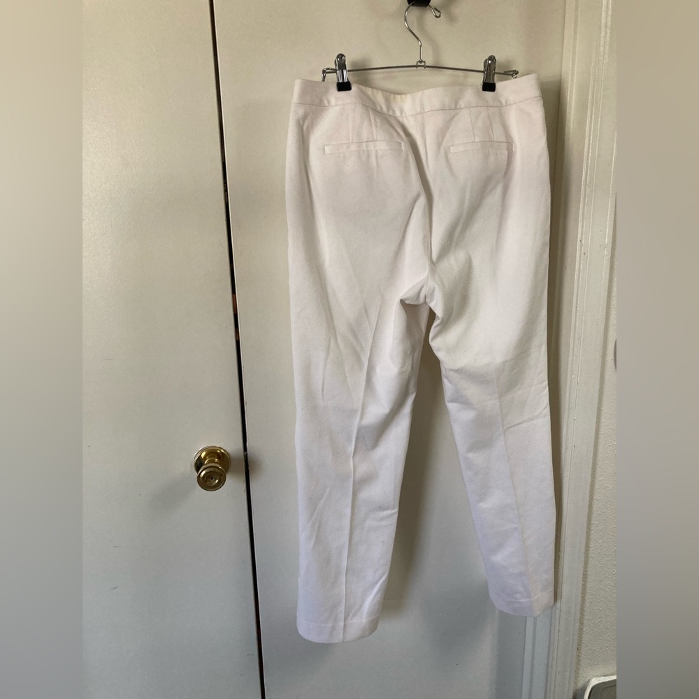 Talbots White Textured Pants - Picture 5 of 10
